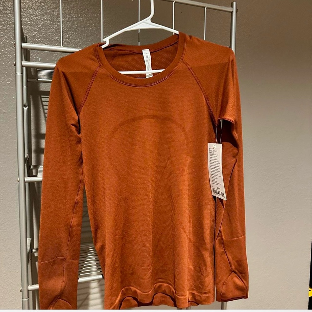 Lululemon Rust Long Sleeve Top